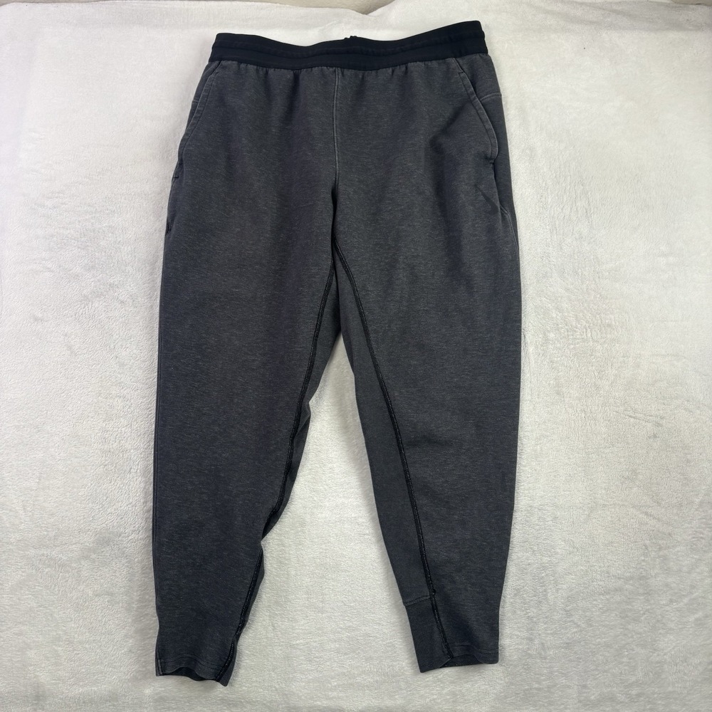 Nike Yoga Dri-Fit Grey Jogger Fleece Sweatpants Men's Large